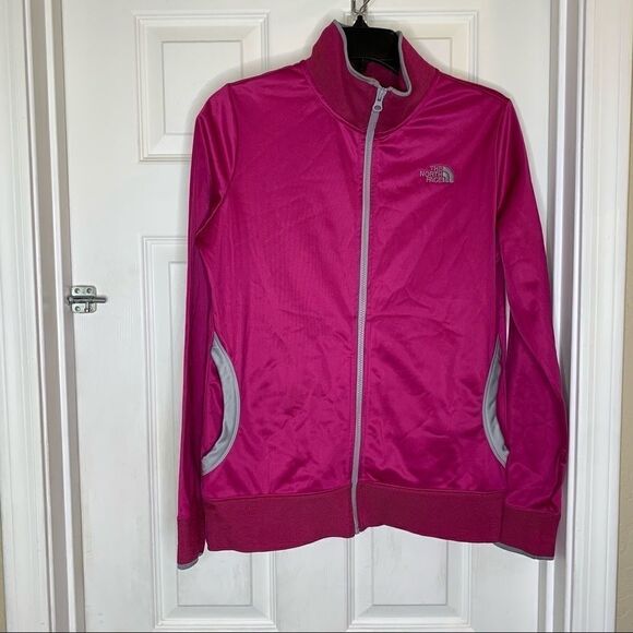 Womens The North Face Full Zip Jacket Pink/Gray - Picture 1 of 10